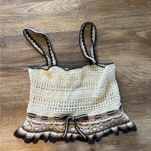 American Eagle Outfitters Crochet Lace Top